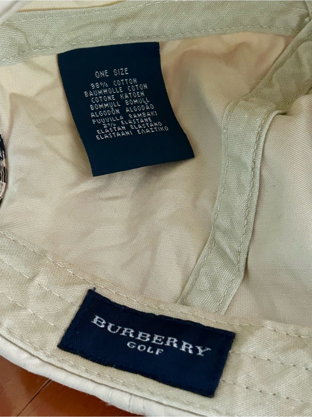 Burberry Golf Cream Baseball Cap - Picture 3 of 6